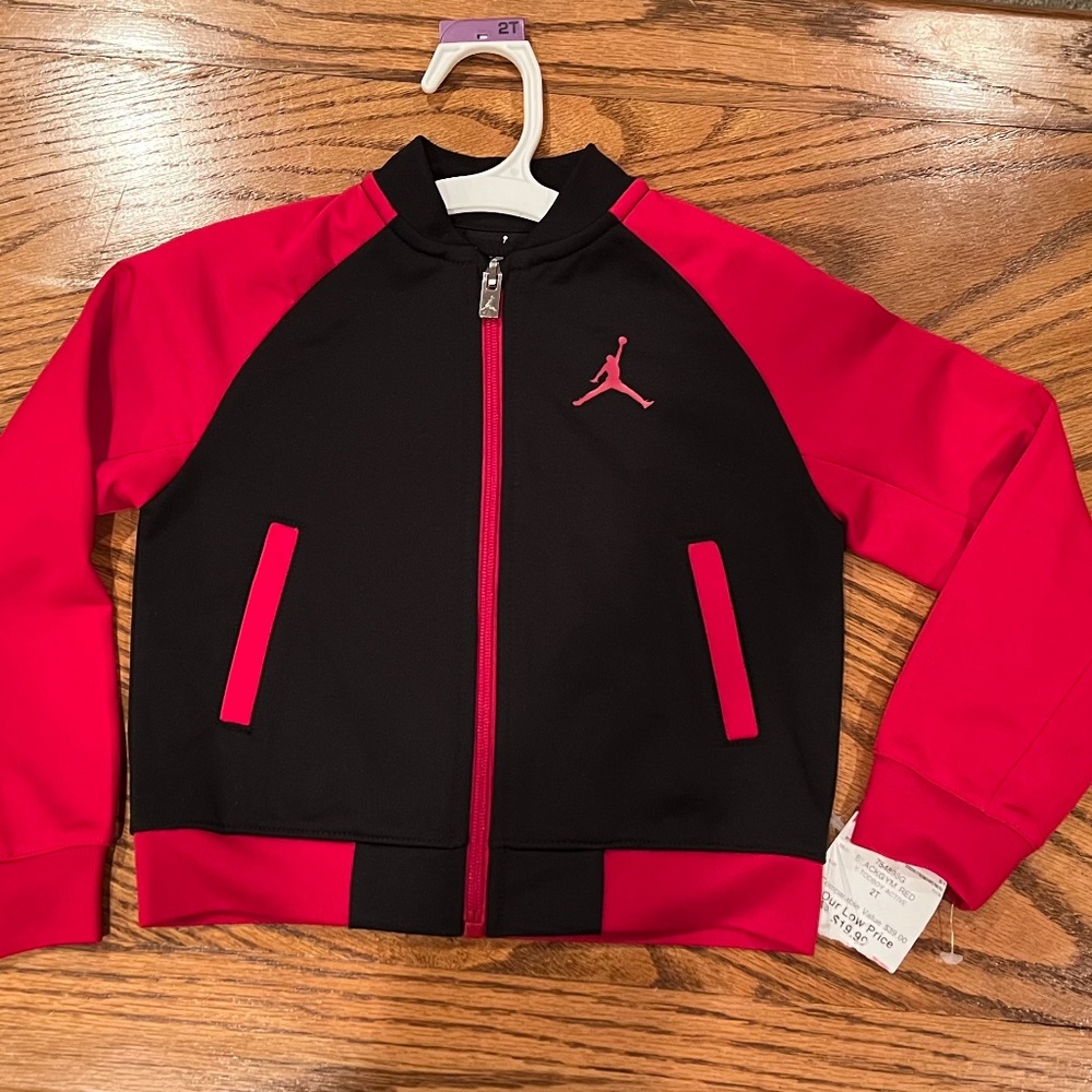 Air Jordan -  Size 2T sports  jacket red & black